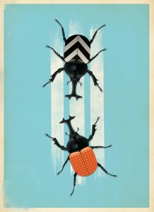 chic beetles illustration