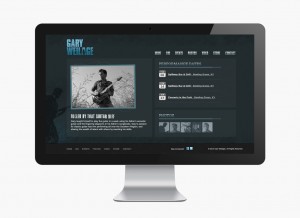 gary weilage music site preview on desktop