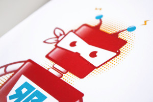 rabblebot mascot closeup