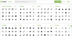 flat icons image