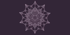 generative art purple mandala